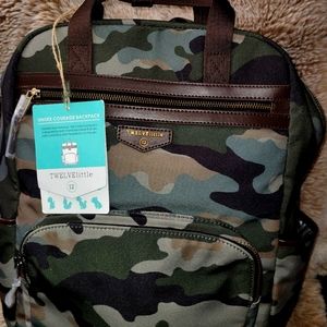 TWELVElittle UNISEX COURAGE DIAPER BAGS BACKPACK IN Camo and Black